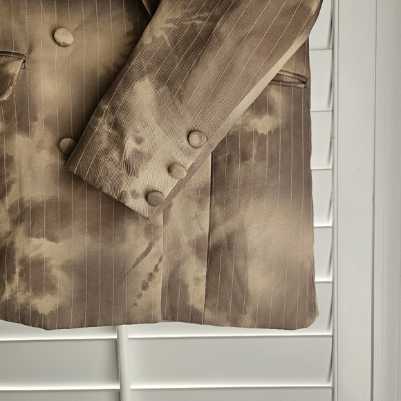 Bleached Pinstripe Blazer Dress - Picture 8 of 8